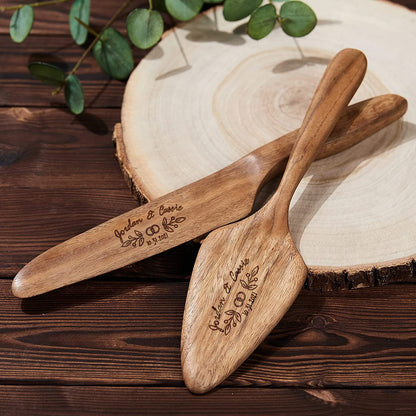 Lettering Wedding Creative Cake Spatula Set Of Two