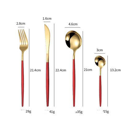 4-piece Stainless Steel Western Cutlery Set