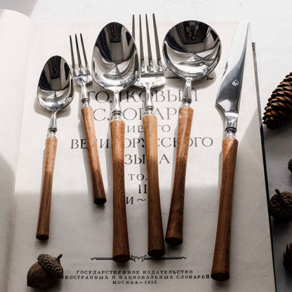 304 Stainless Steel Ins French Knife Fork And Spoon Retro Style
