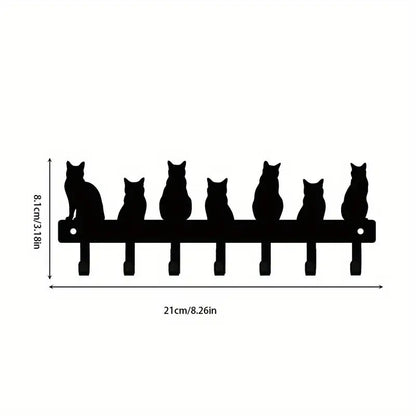 Cat Design Storage Hook Multifunctional Home Decoration Key Holder