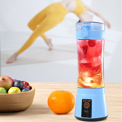 Portable USB Rechargeable Juicer Cup – 380ml Personal Blender