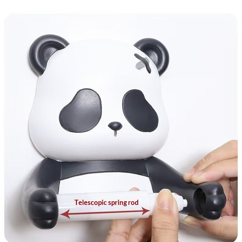 Cartoon Panda Toilet Paper Roll Holder Shelf For The Bathroom