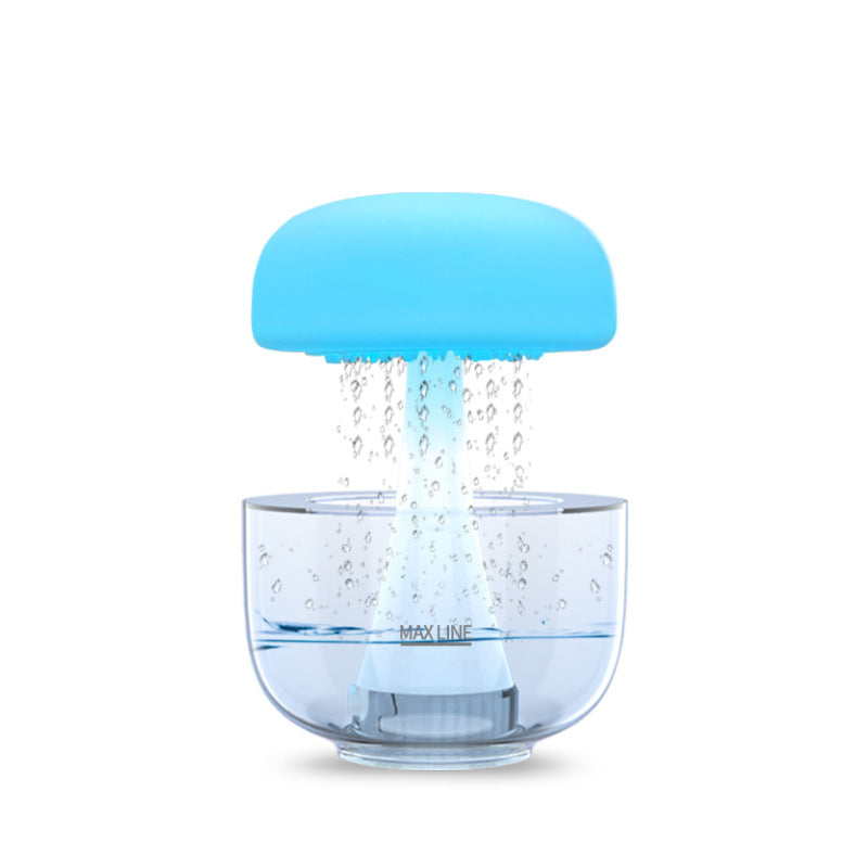 Jellyfish Raindrop Humidifier with 7-Color Light & Aroma Diffuser