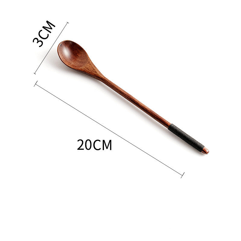 Environmentally Friendly Nanmu Long Handle Spoon