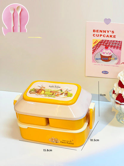 Student's Cute Multi-tiered Lunch Box Japanese Bento