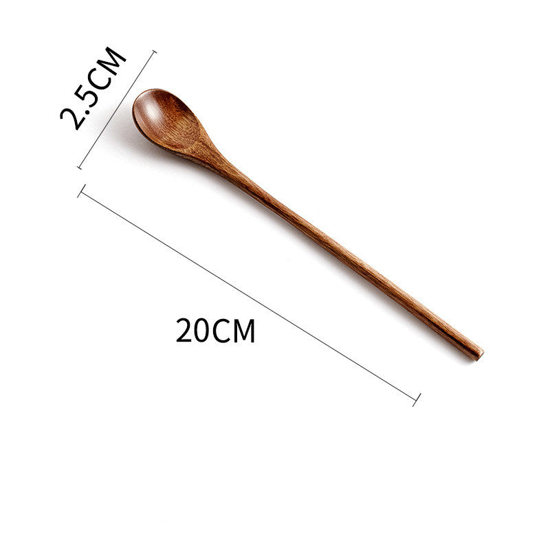 Environmentally Friendly Nanmu Long Handle Spoon