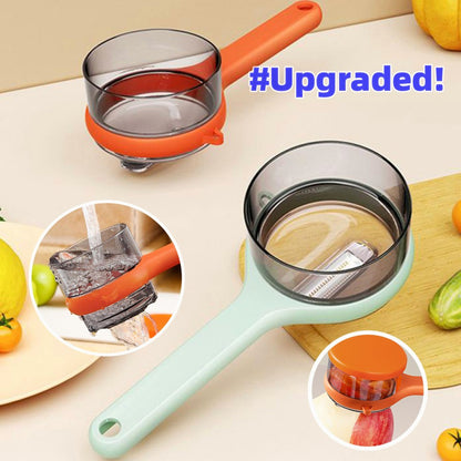 Multi-Functional Kitchen Peeler with Built-In Storage