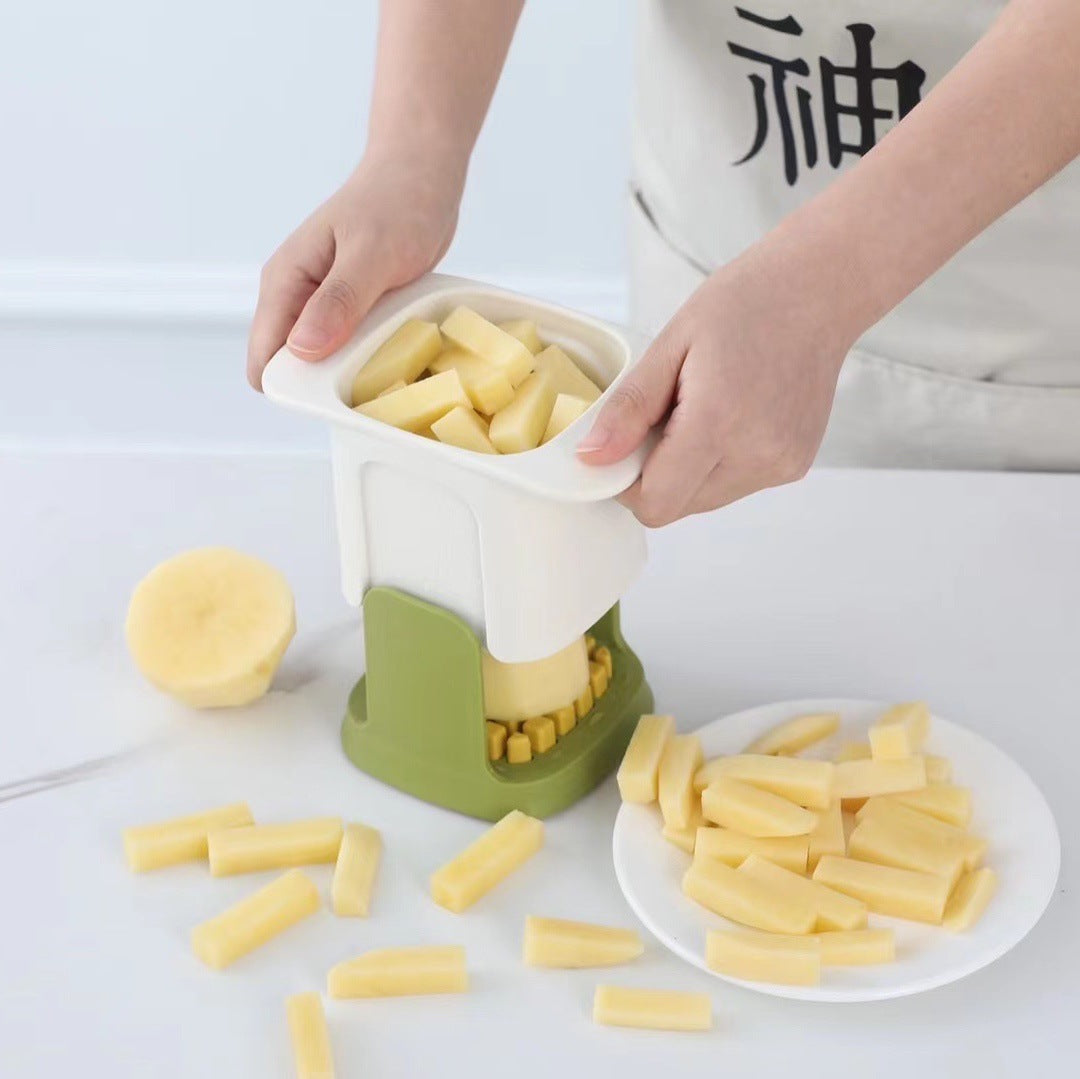 Onion Dicer and French Fry Slicer – Vegetable Cutter for Carrot, Ham, Cucumber, and Potato