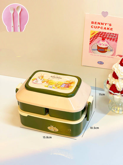 Student's Cute Multi-tiered Lunch Box Japanese Bento