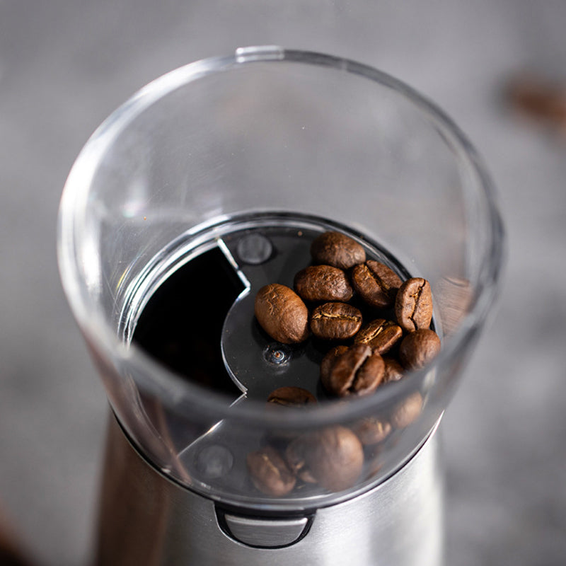 USB Rechargeable Electric Coffee Grinder – Stainless Steel Adjustable Coffee Bean Grinder