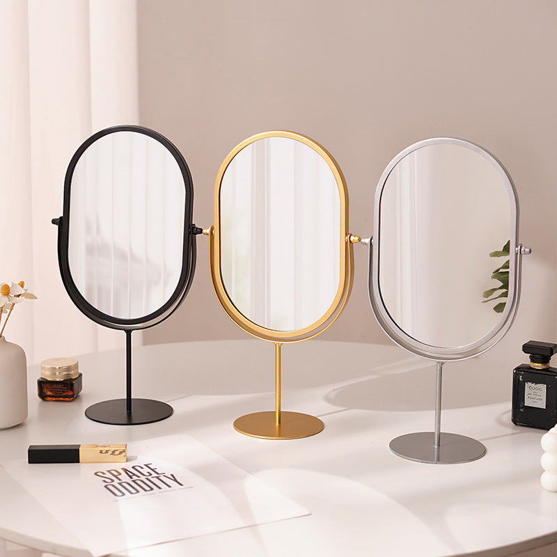 Household Lightweight Desktop Makeup Mirror for Bedroom Dressing Table