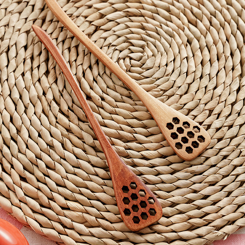 Environmentally Friendly Nanmu Long Handle Spoon