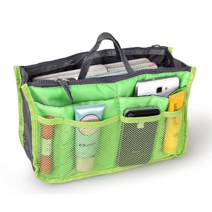 Women Lady Travel Insert Handbag Organizer Makeup Bags Toiletry Purse Liner With Hand Strap
