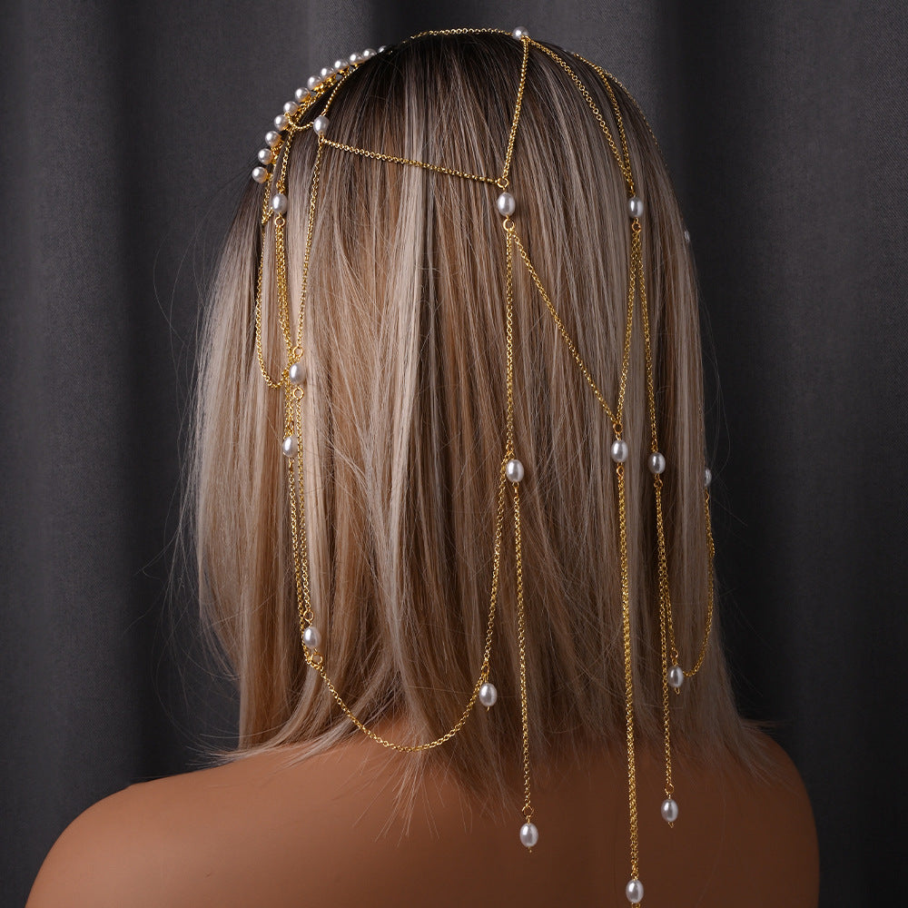Mesh Tassel Temperamental Hair Chain For Women