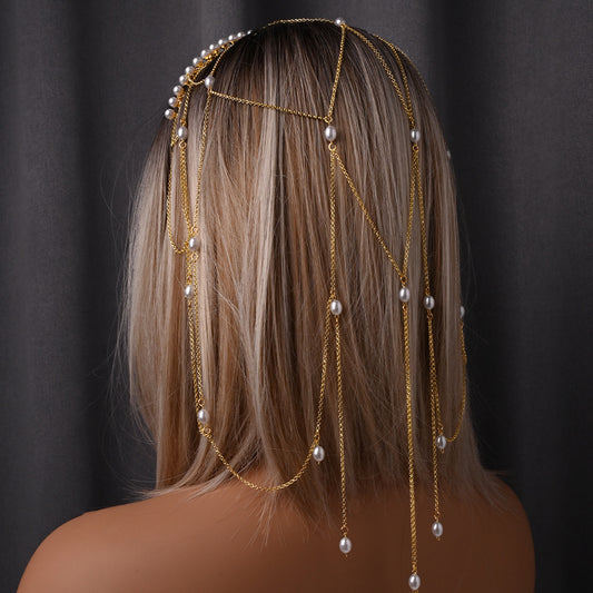 Mesh Tassel Temperamental Hair Chain For Women