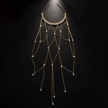 Mesh Tassel Temperamental Hair Chain For Women