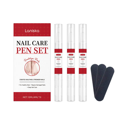 Nail Care Pen Set with Active Ingredients (4ML × 3)