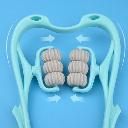 Multifunctional Manual Six-Wheel Neck Massage Roller Tool